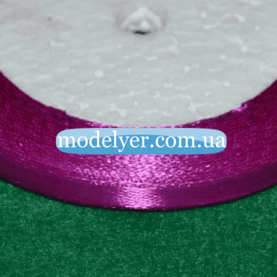 Лента атласная 0,6 см (фуксия)